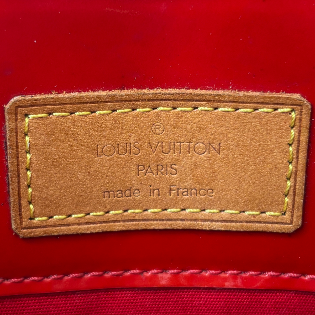 Vintage Red Louis Vuitton Vernis Reade PM Tote Bag