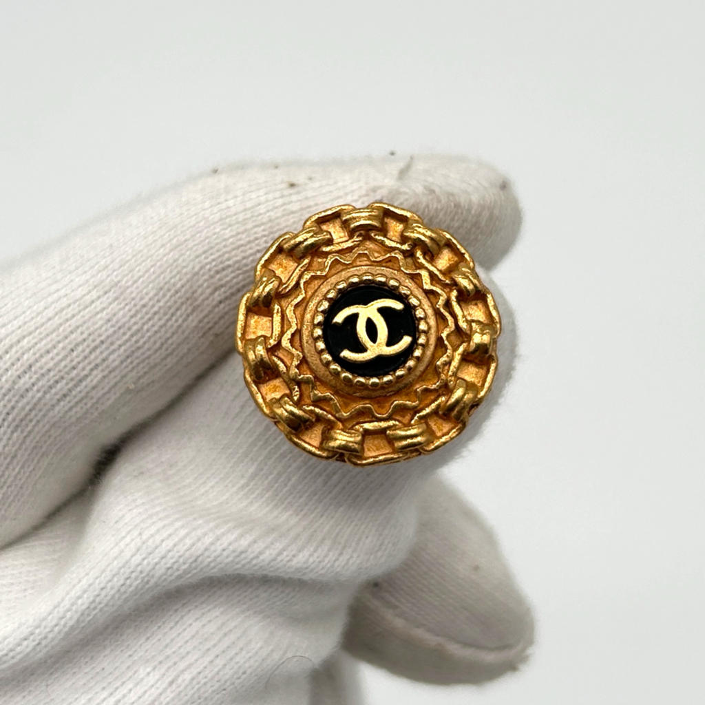 Vintage Gold Chanel Clip On Earrings