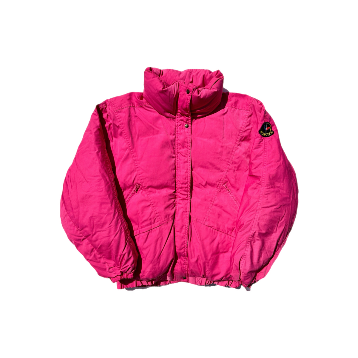 Vintage Pink Moncler Asics Ski Jacket