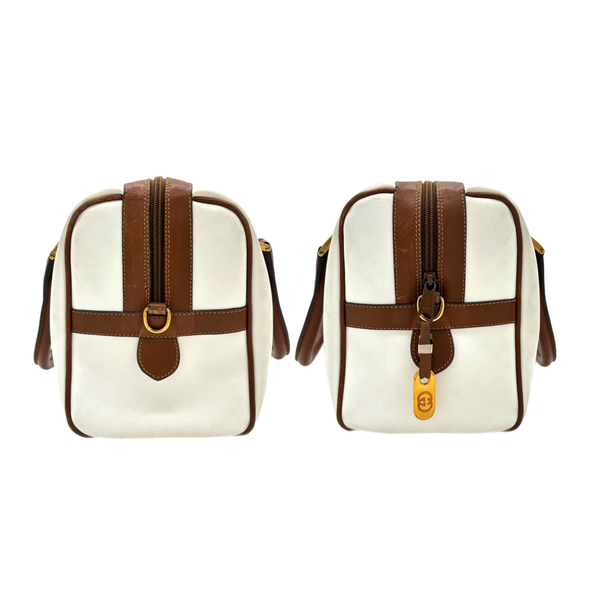 Vintage White Gucci Micro GG Handbag