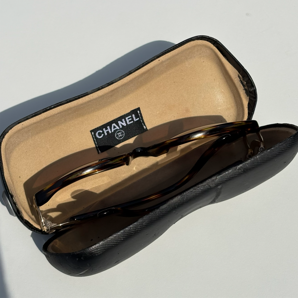 Vintage Brown Chanel CC Sunglasses