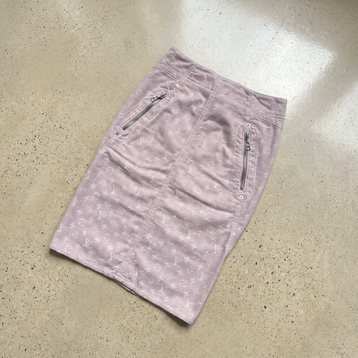 Vintage Pink Louis Vuitton Monogram Skirt