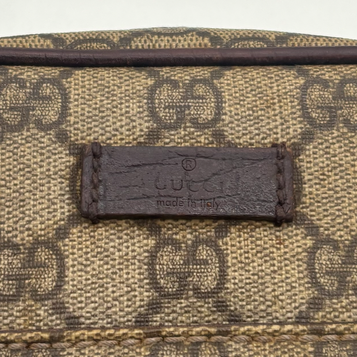 Vintage Beige Gucci Crossbody Bag