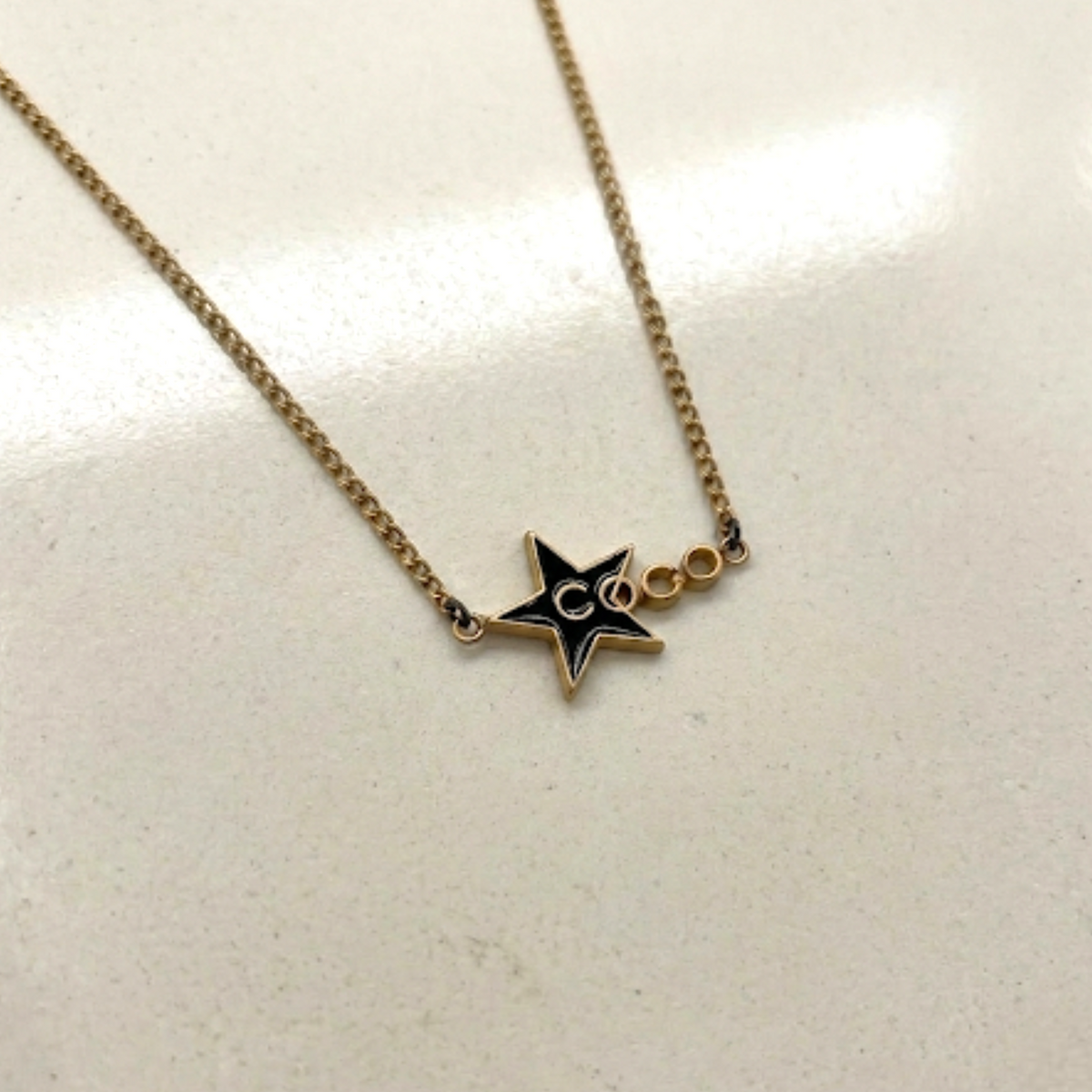 Vintage Gold Chanel Coco Necklace
