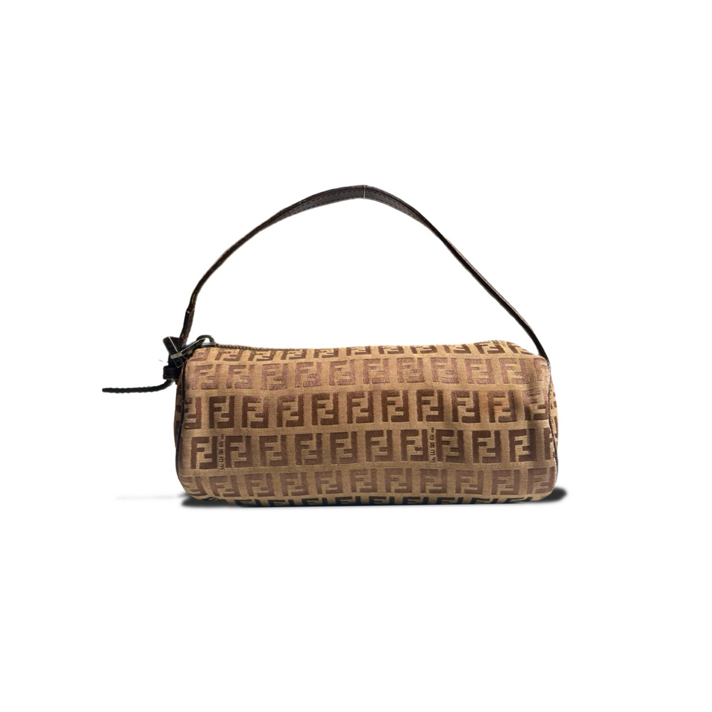 Vintage Beige Fendi Cylinder Bag