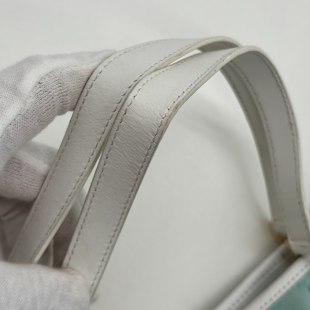 Vintage Turquoise Gucci Tote Bag