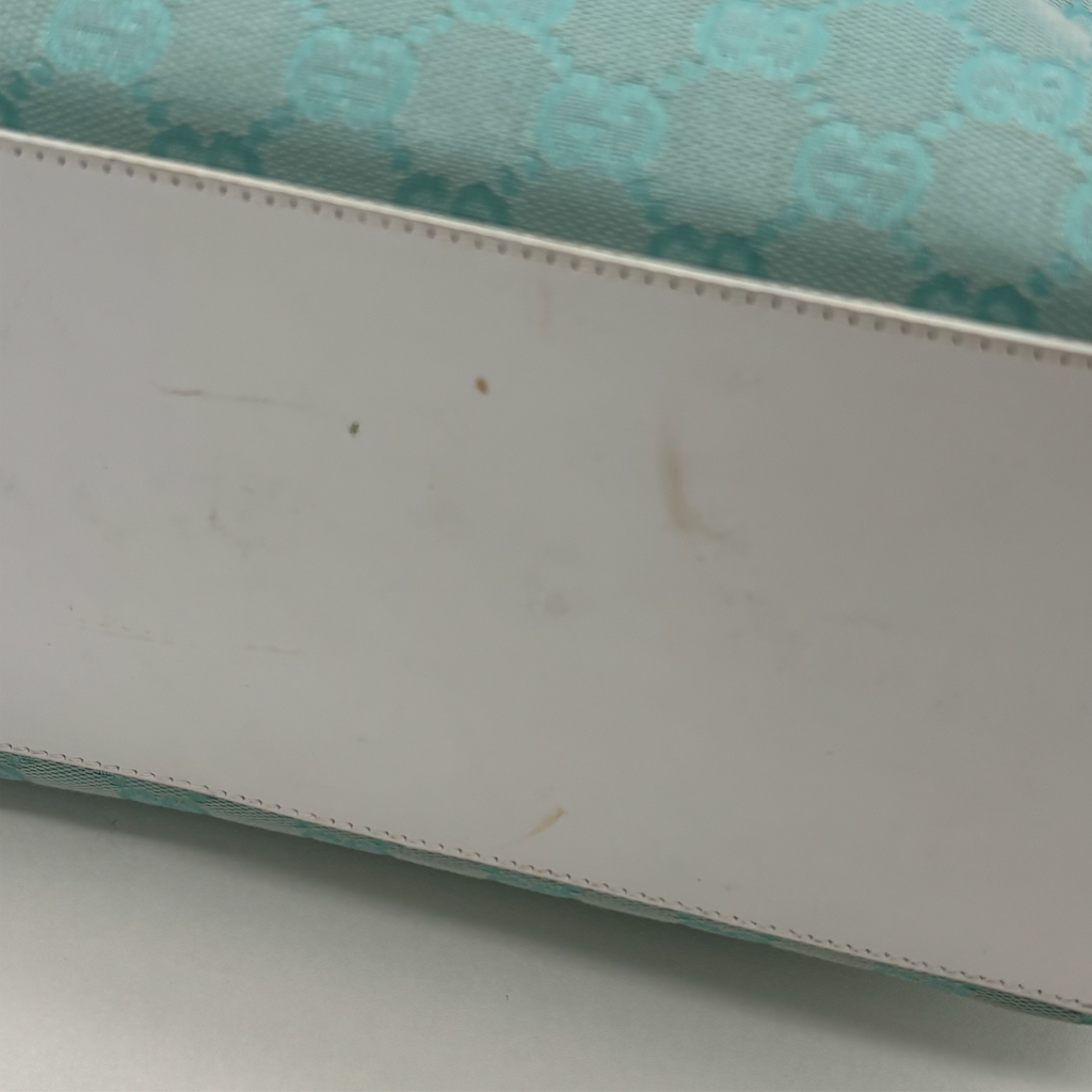 Vintage Turquoise Gucci Tote Bag
