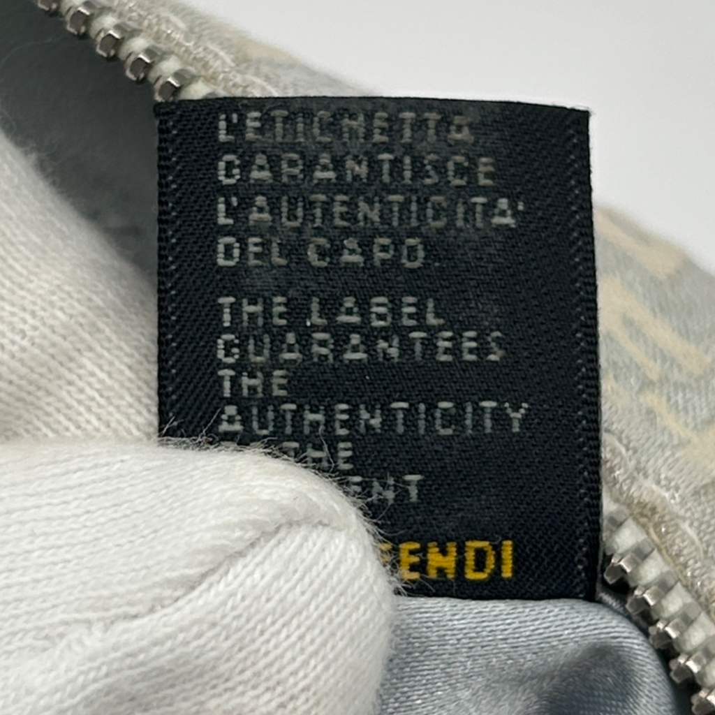 Vintage Silver Fendi Glitter Shoulder Bag