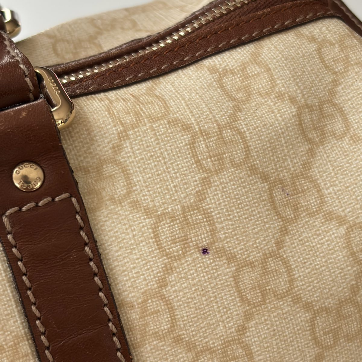 Vintage Cream Gucci Joy Handbag