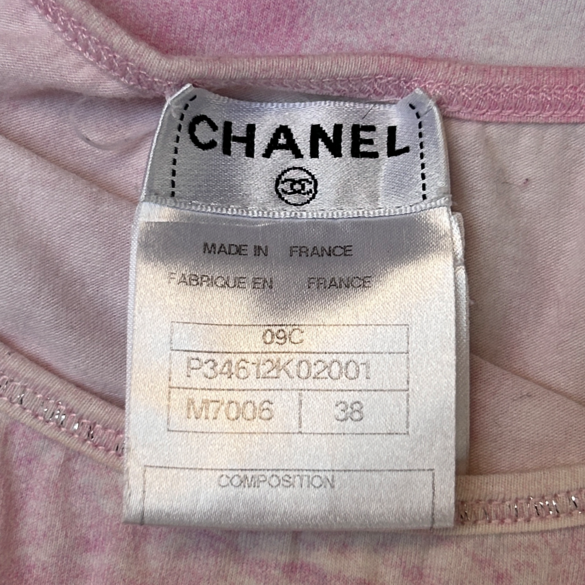 Vintage Pink Chanel Velour Tank Top