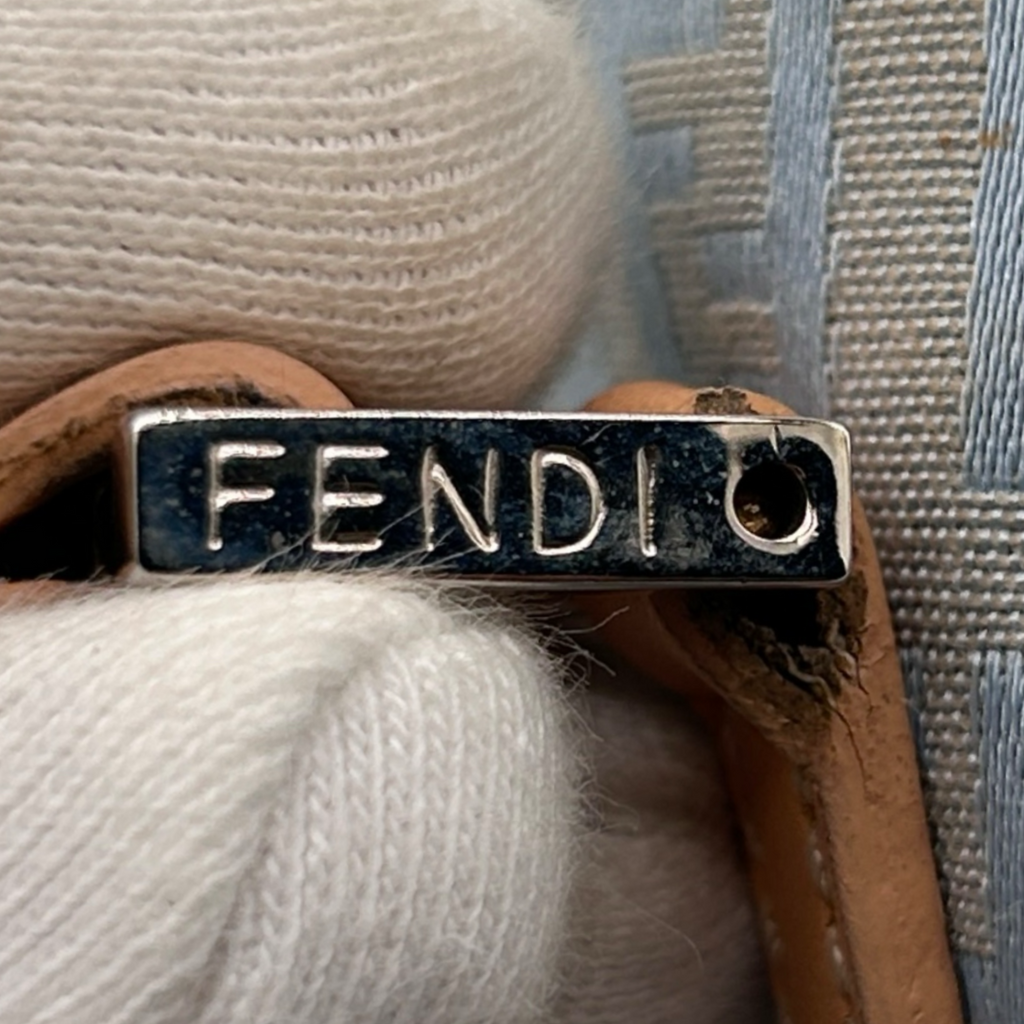 Vintage Baby Blue Fendi Tote Bag