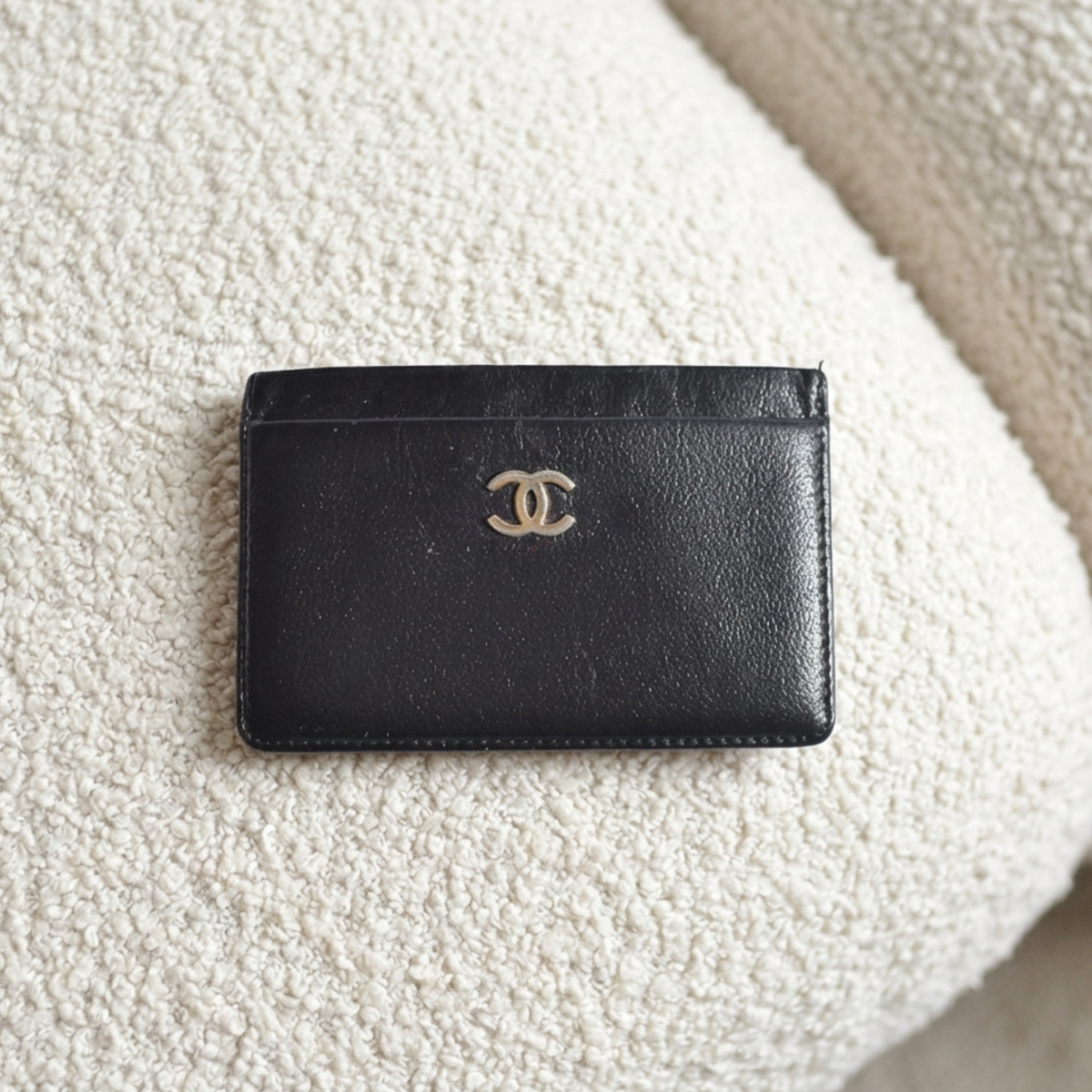 Vintage Black Chanel Card Holder