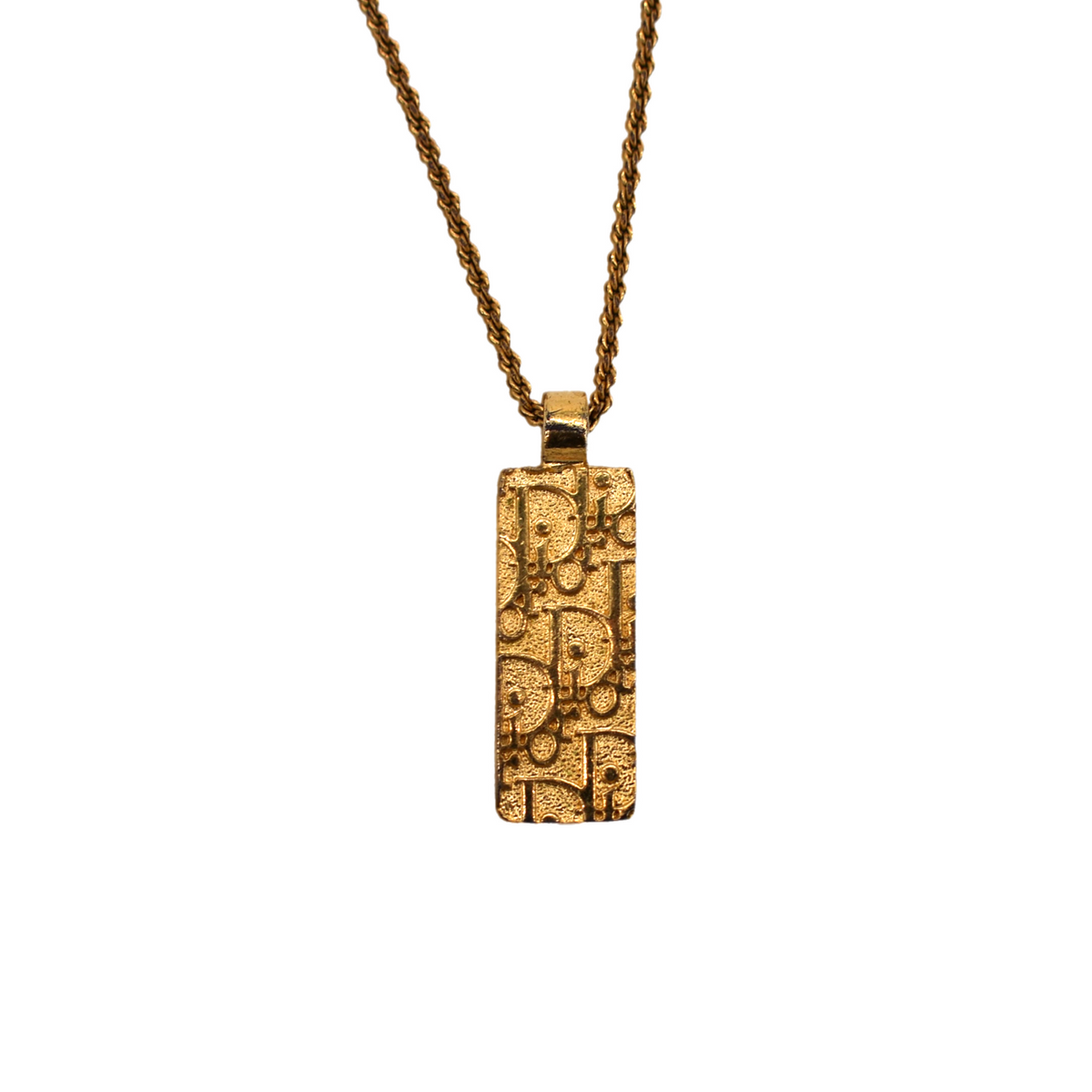 Vintage Gold Christian Dior Trotter Necklace