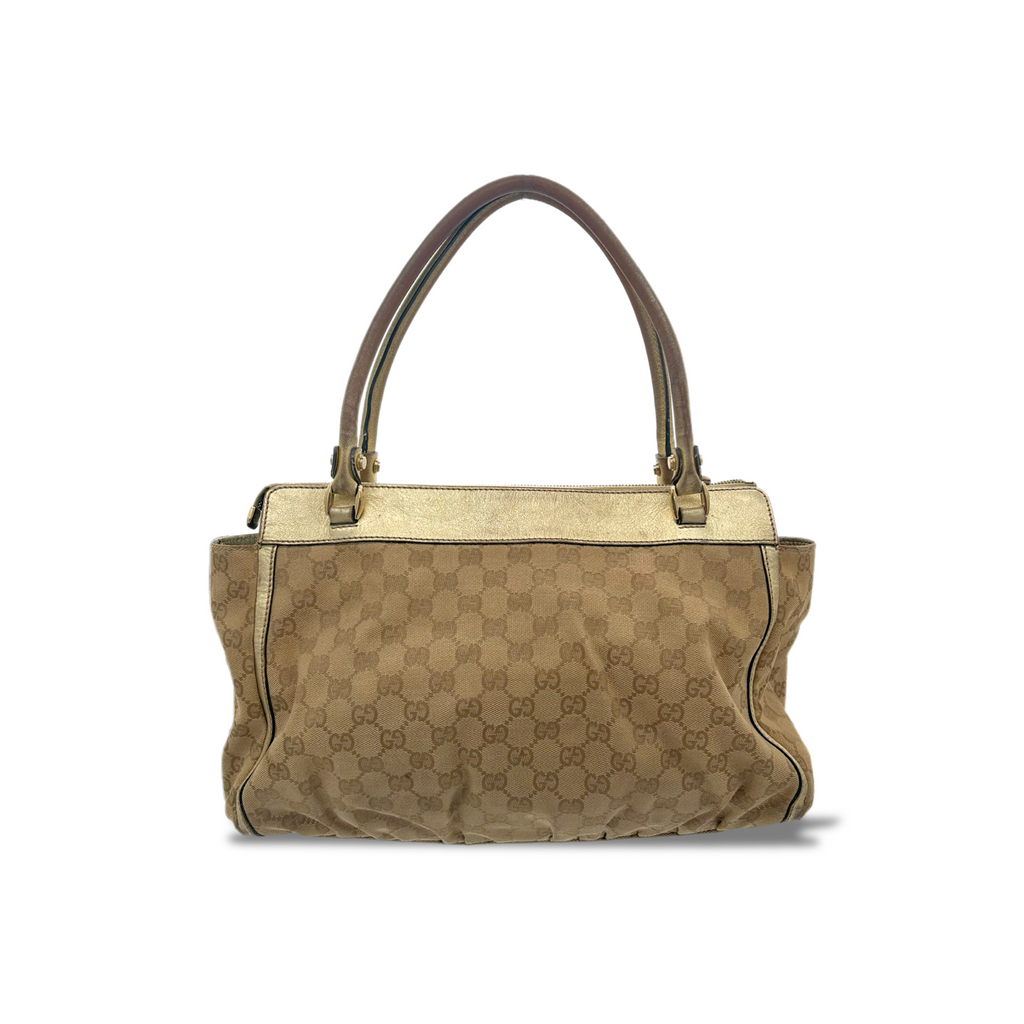 Vintage Beige Gucci Abbey Bag