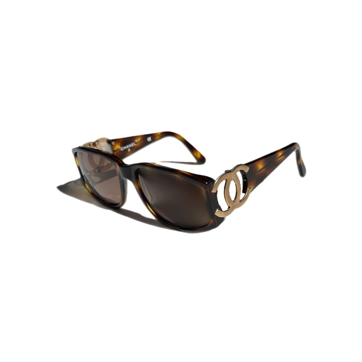 Vintage Brown Chanel CC Sunglasses