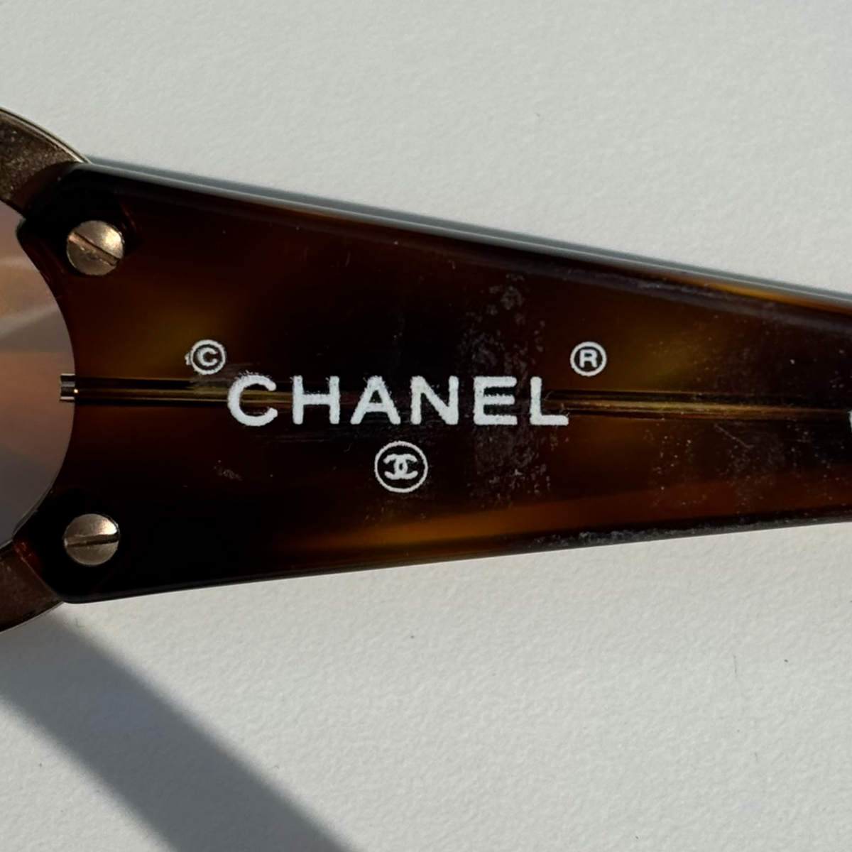 Vintage Brown Chanel CC Sunglasses