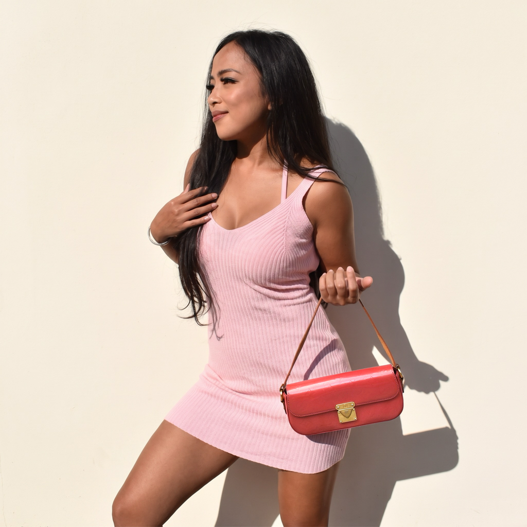 Vintage Pink Louis Vuitton Malibu Street Bag
