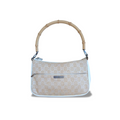 Vintage Beige Gucci Bamboo Shoulder Bag