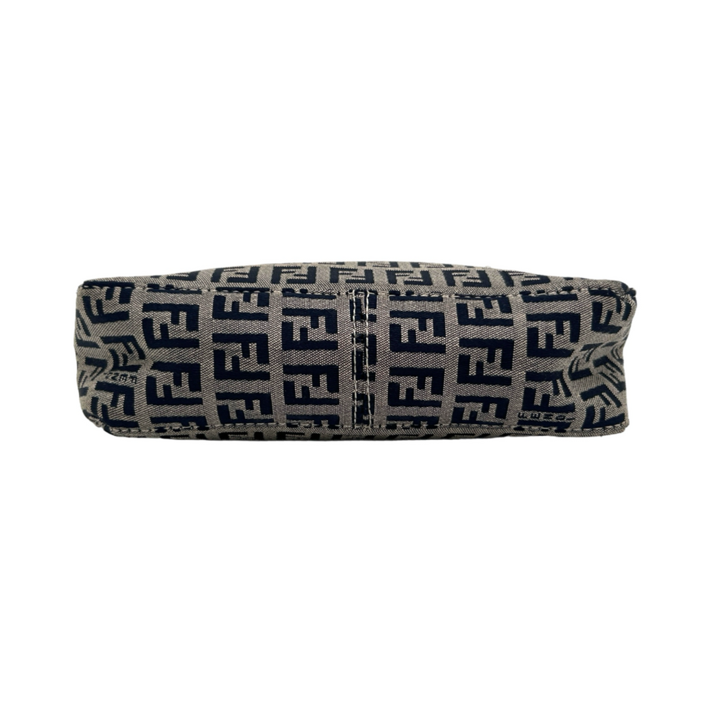 Vintage Grey Fendi Monogram Shoulder Bag