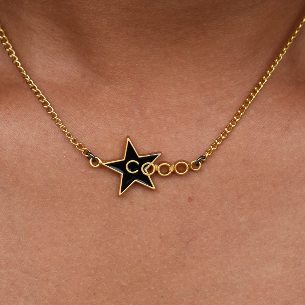 Vintage Gold Chanel Coco Necklace