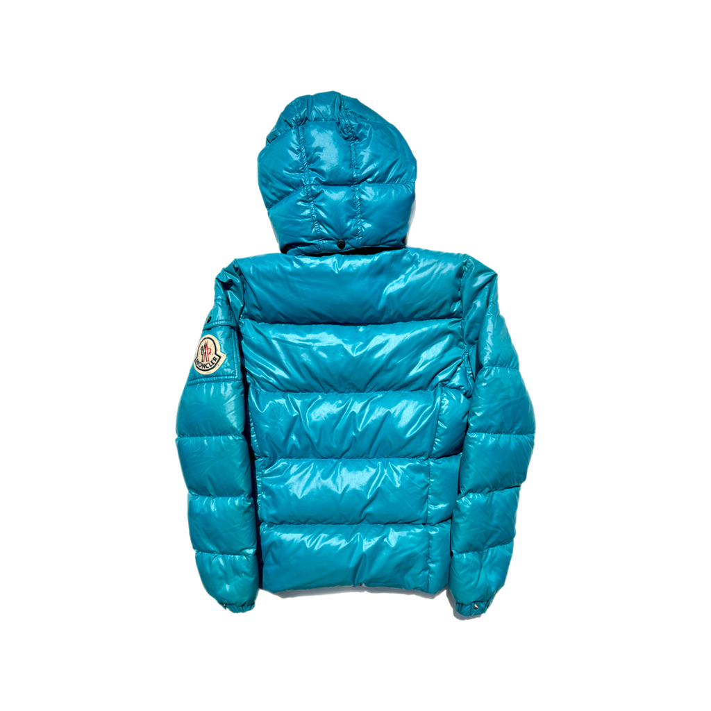 Vintage Turquoise Moncler Badia Puffer Jacket