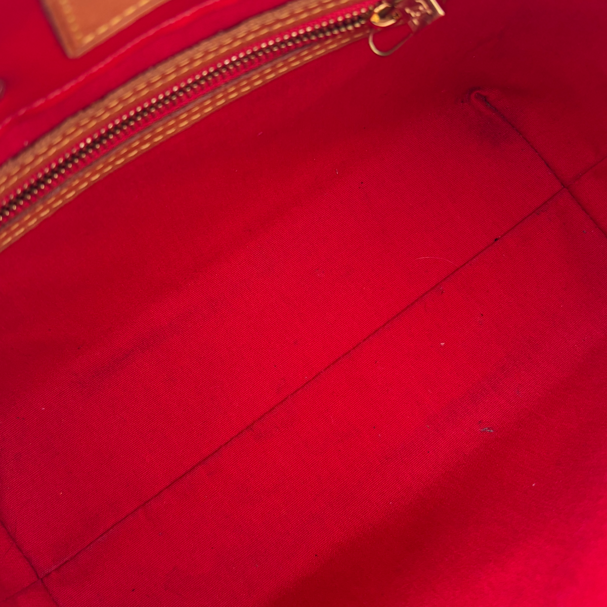 Vintage Red Louis Vuitton Vernis Reade PM Tote Bag