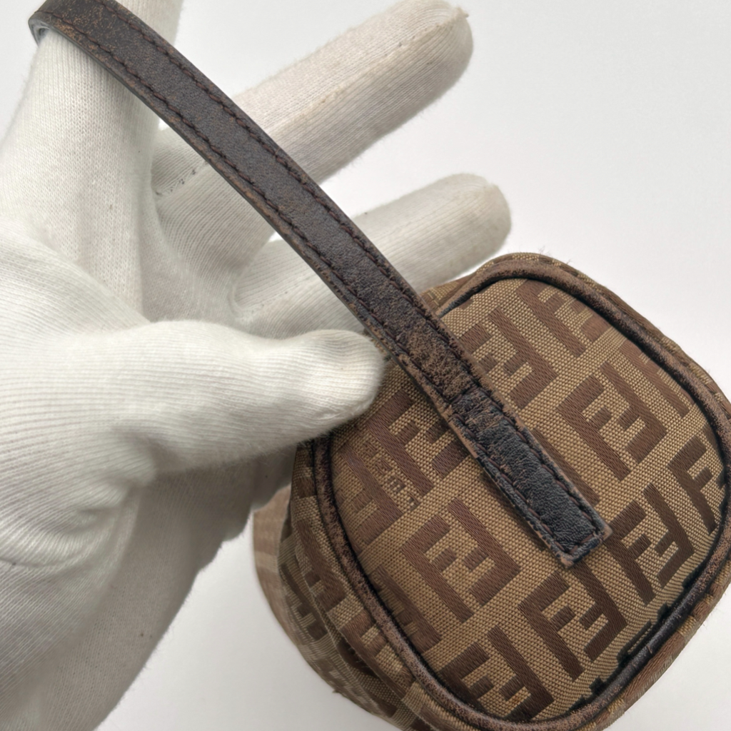 Vintage Beige Fendi Cylinder Bag