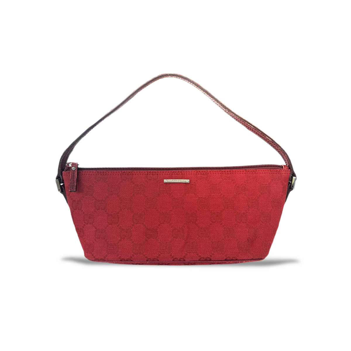 Vintage Red Gucci Boat Bag