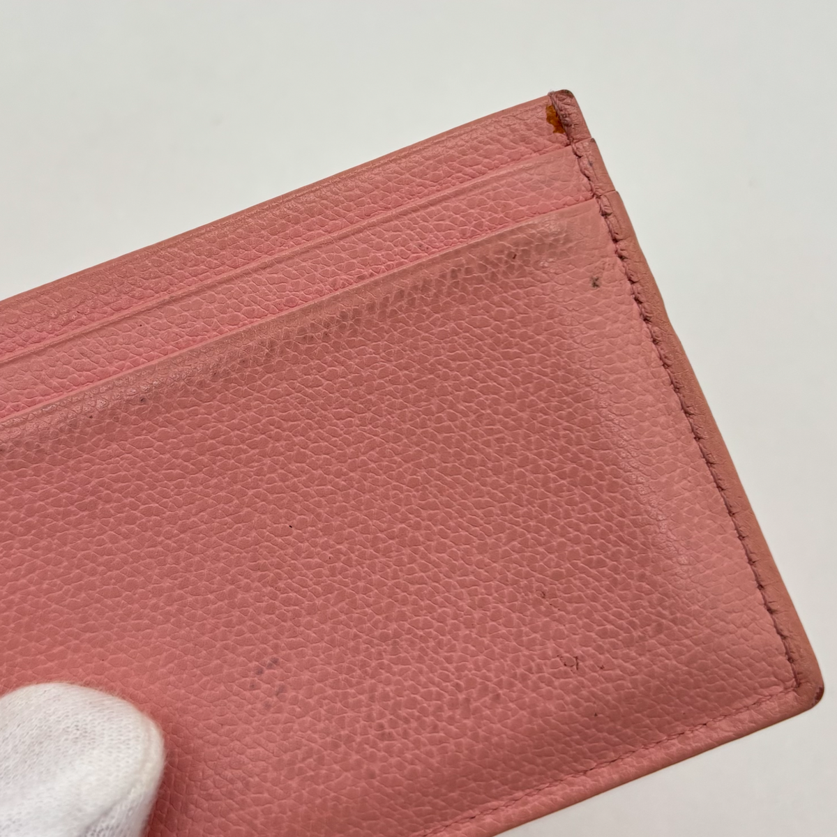 Vintage Pink Chanel CC Card Holder