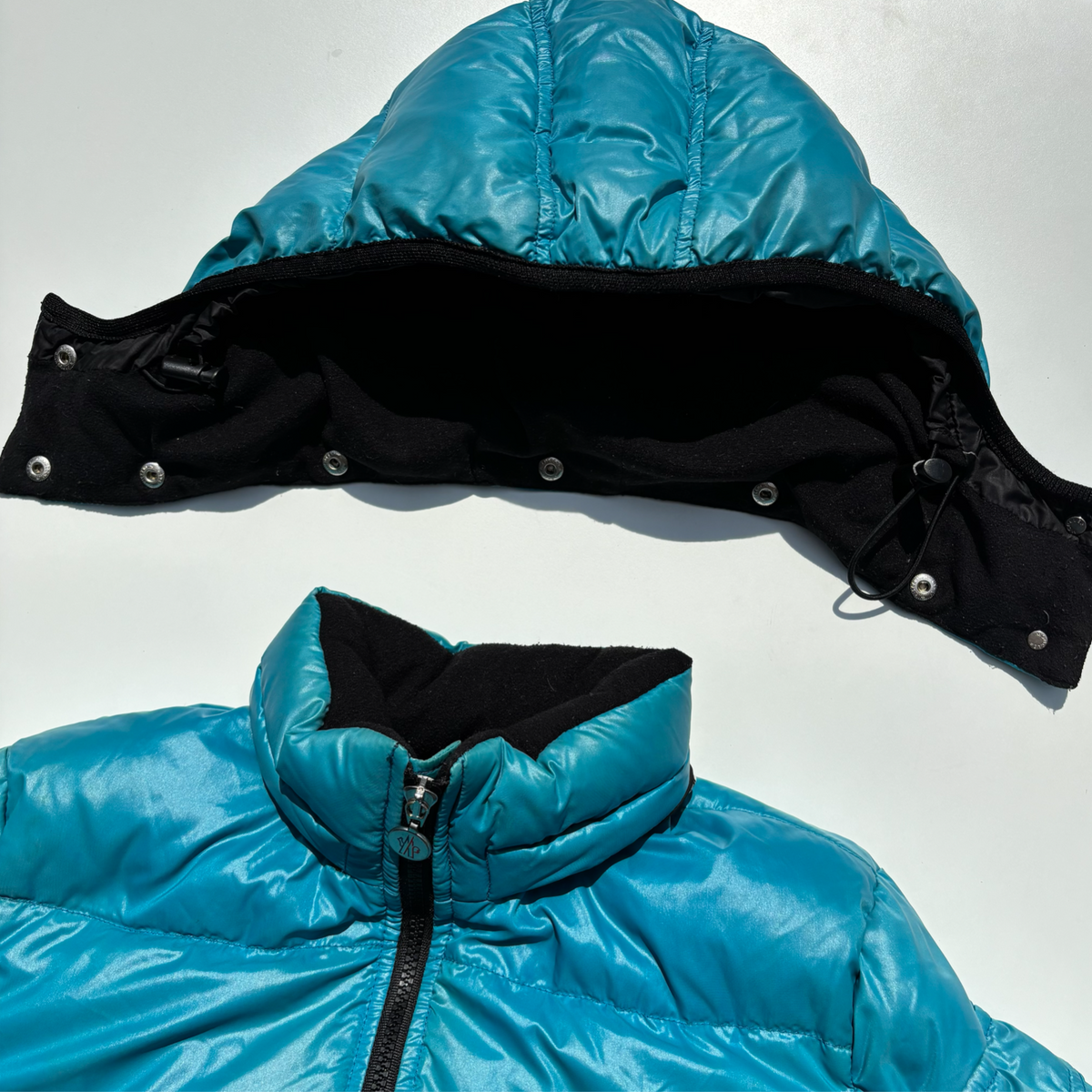 Vintage Turquoise Moncler Badia Puffer Jacket
