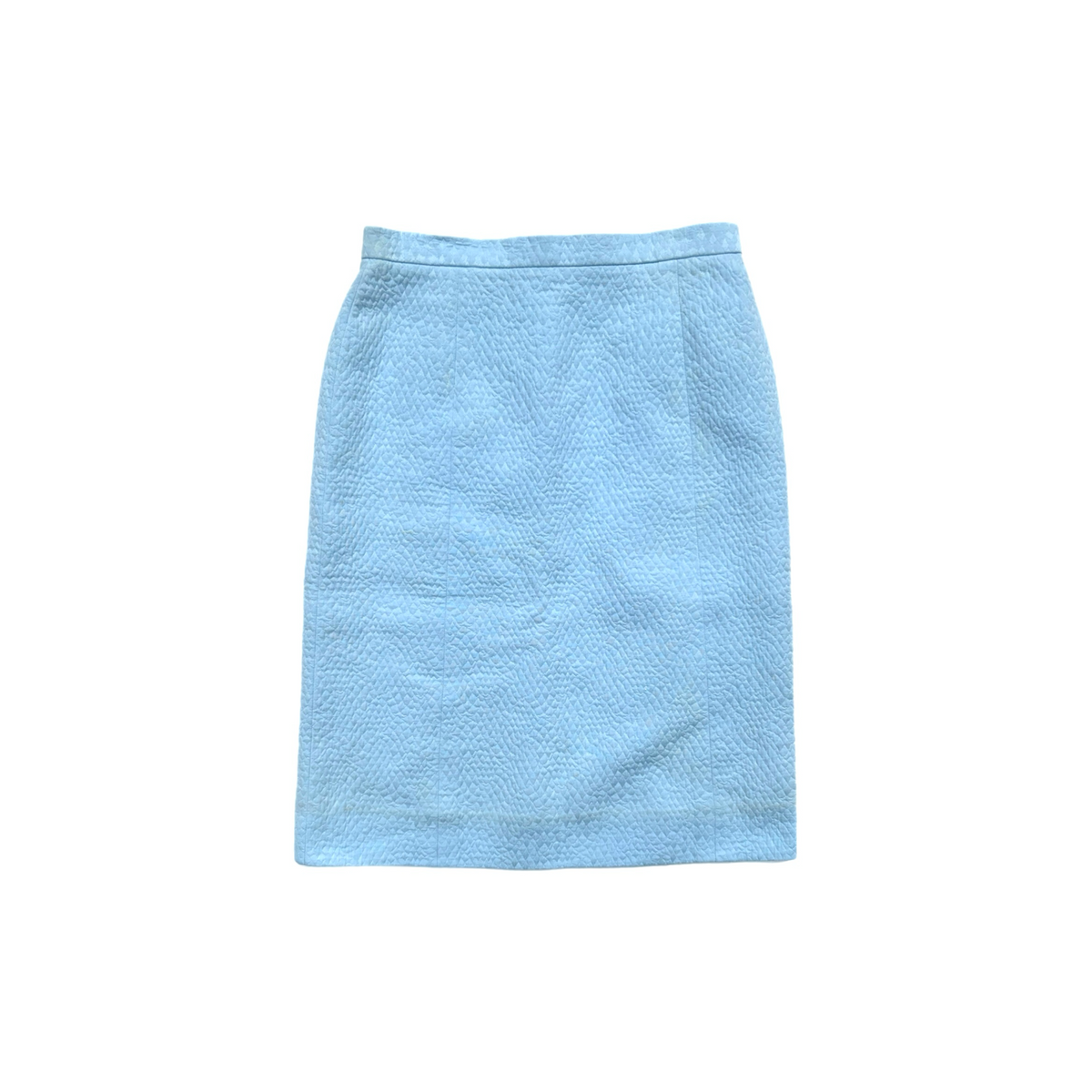 Vintage Baby Blue Chanel Two Piece Suit Set