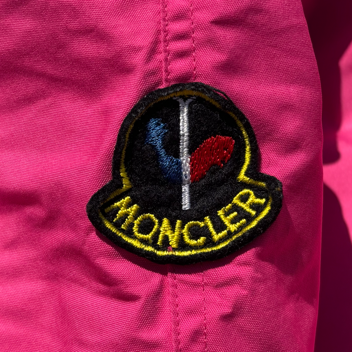 Vintage Pink Moncler Asics Ski Jacket
