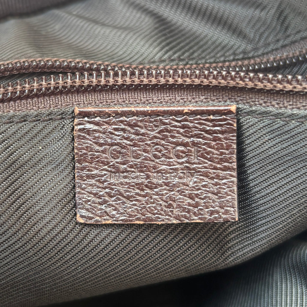 Vintage Beige Gucci Monogram Crossbody Bag