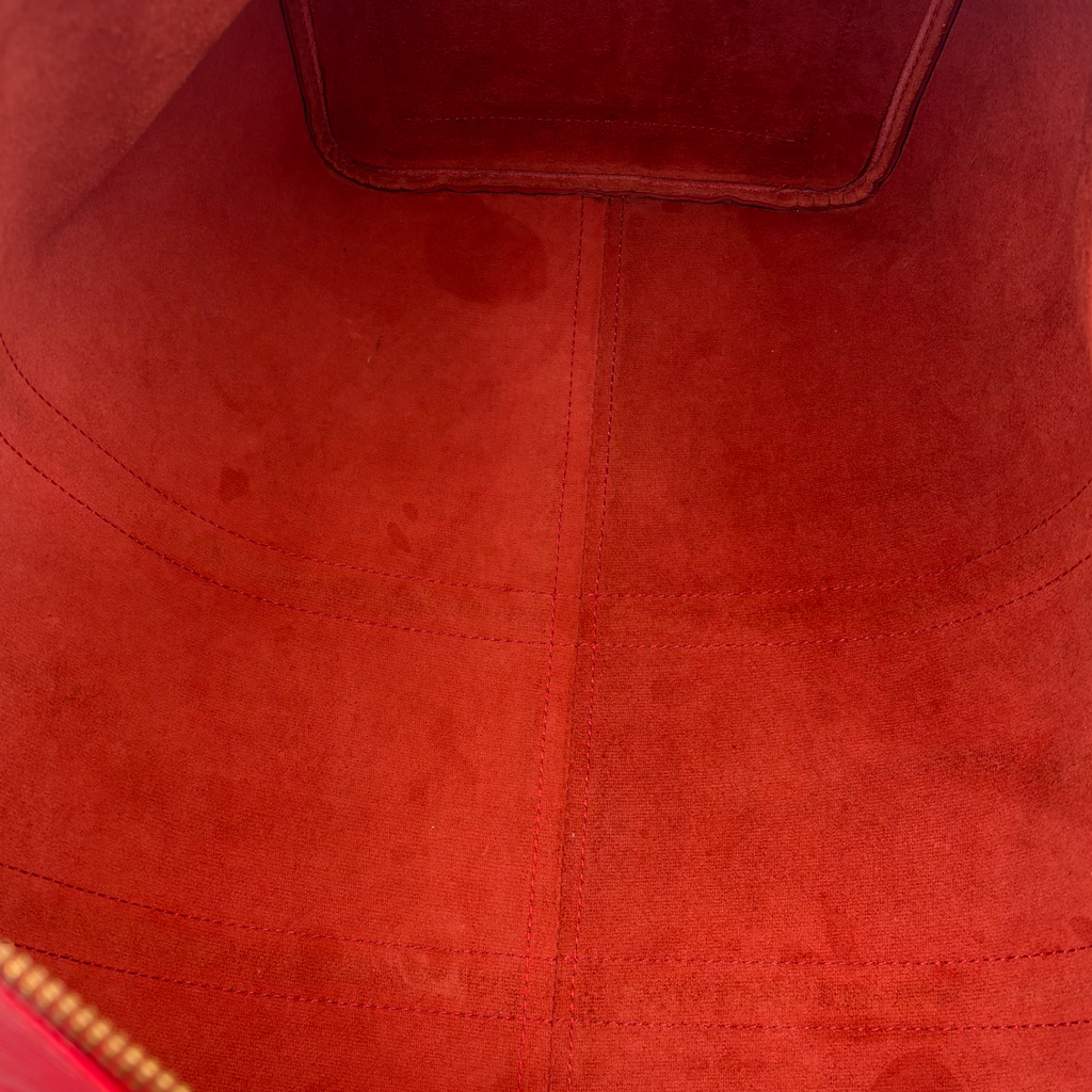 Vintage Red Louis Vuitton Epi Keepall 50