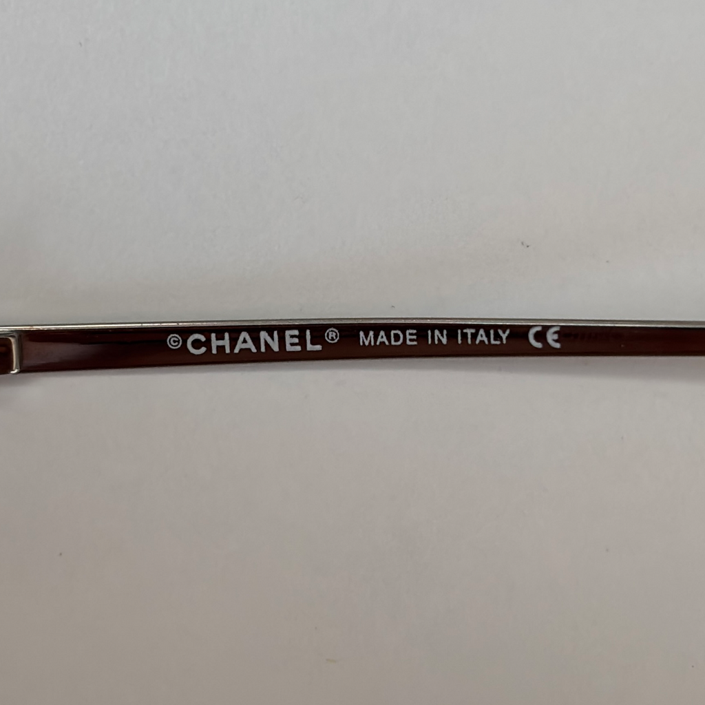 Vintage Blue Chanel Rhinestone Sunglasses