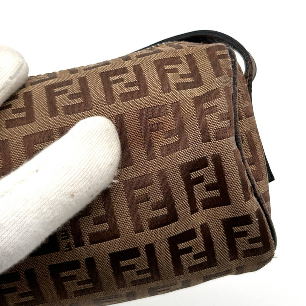 Vintage Beige Fendi Cylinder Bag