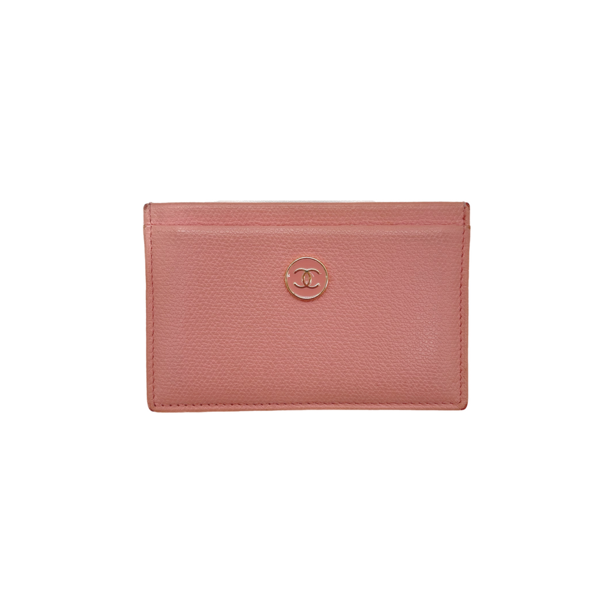 Vintage Pink Chanel CC Card Holder
