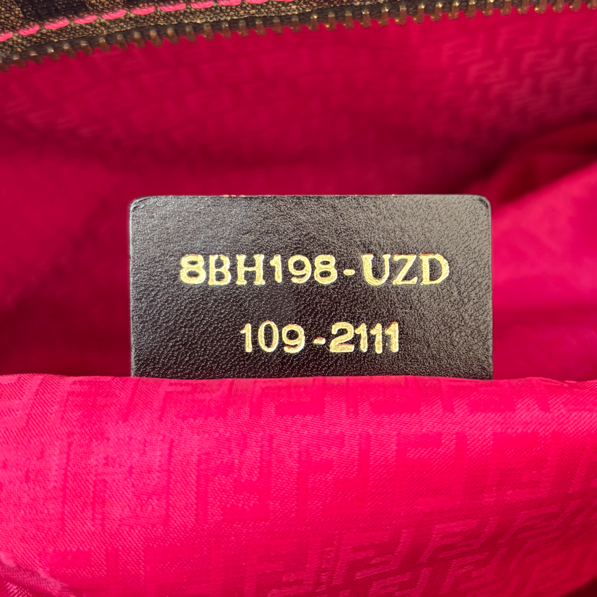 Vintage Brown Fendi Roll Tote Bag