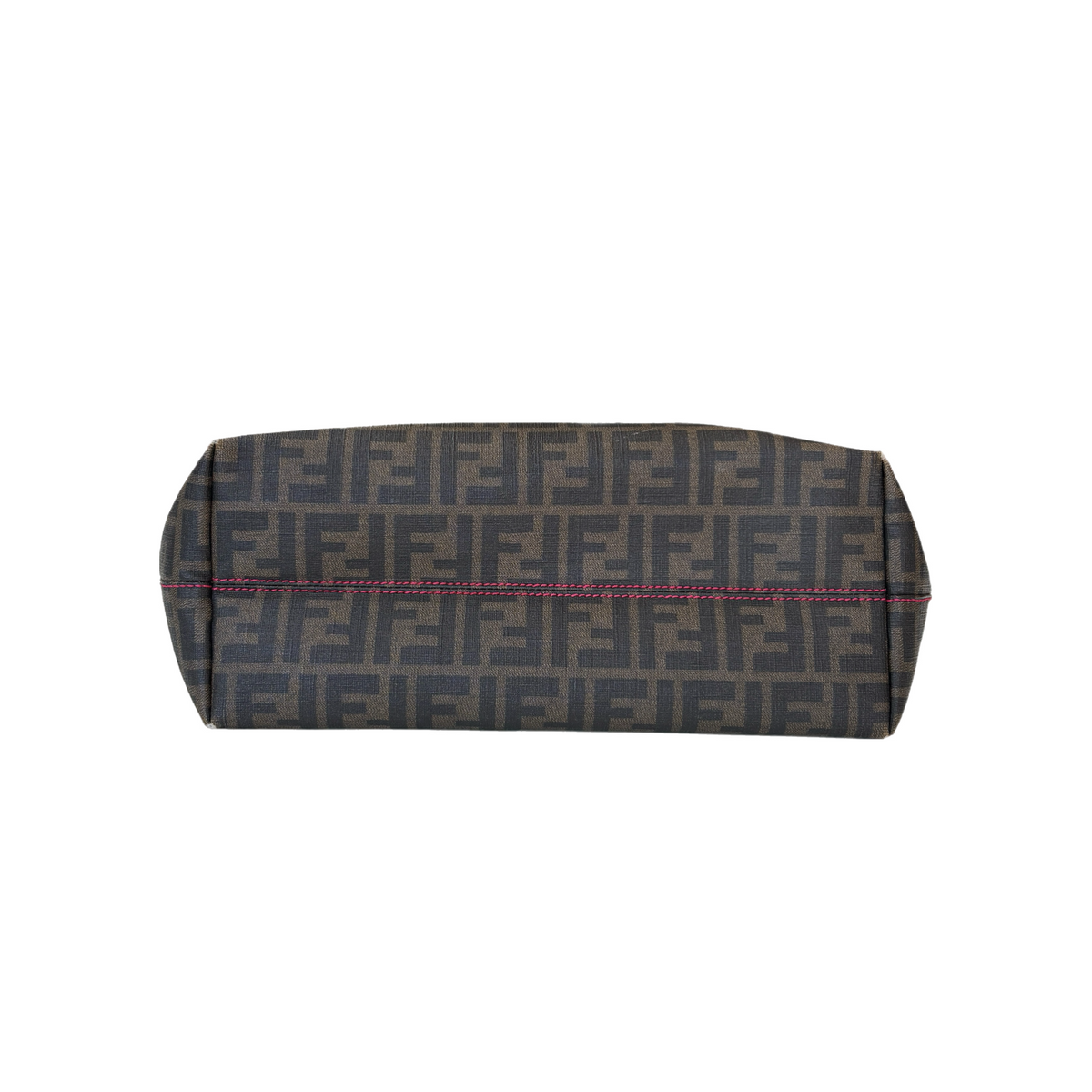 Vintage Brown Fendi Roll Tote Bag
