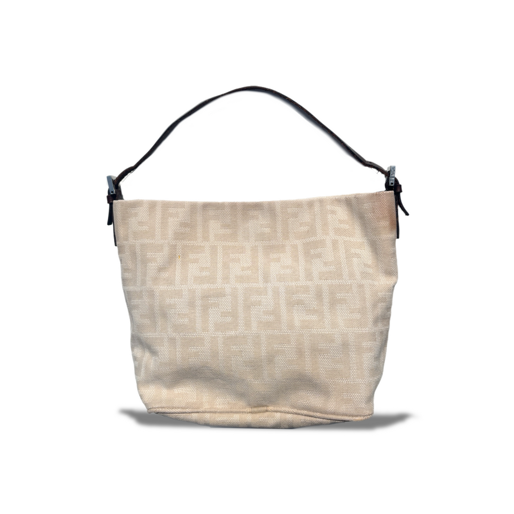 Vintage Cream Fendi Shoulder Bag