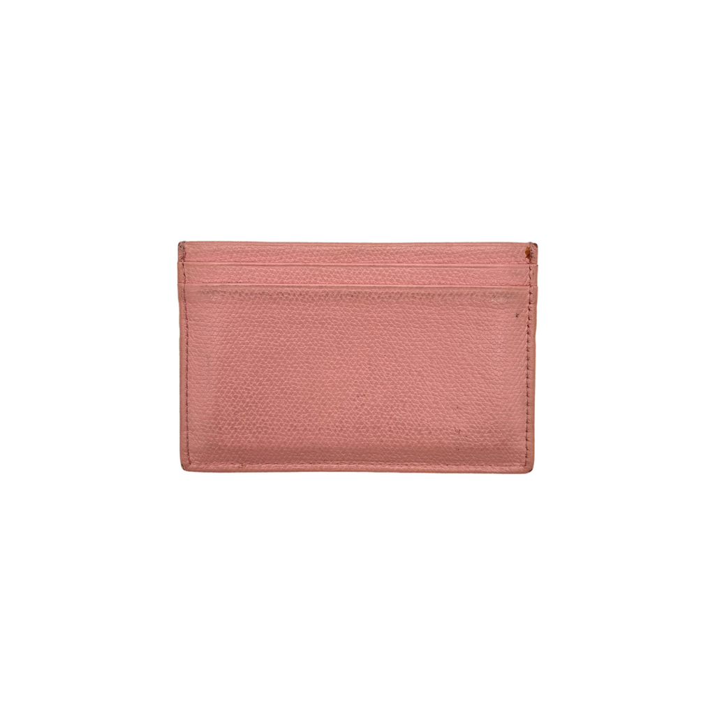 Vintage Pink Chanel CC Card Holder