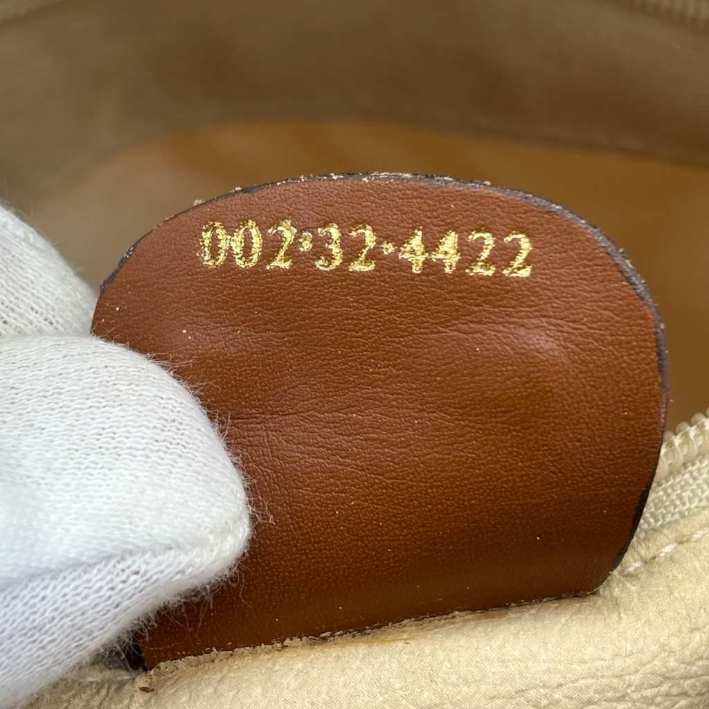 Vintage White Gucci Micro GG Handbag