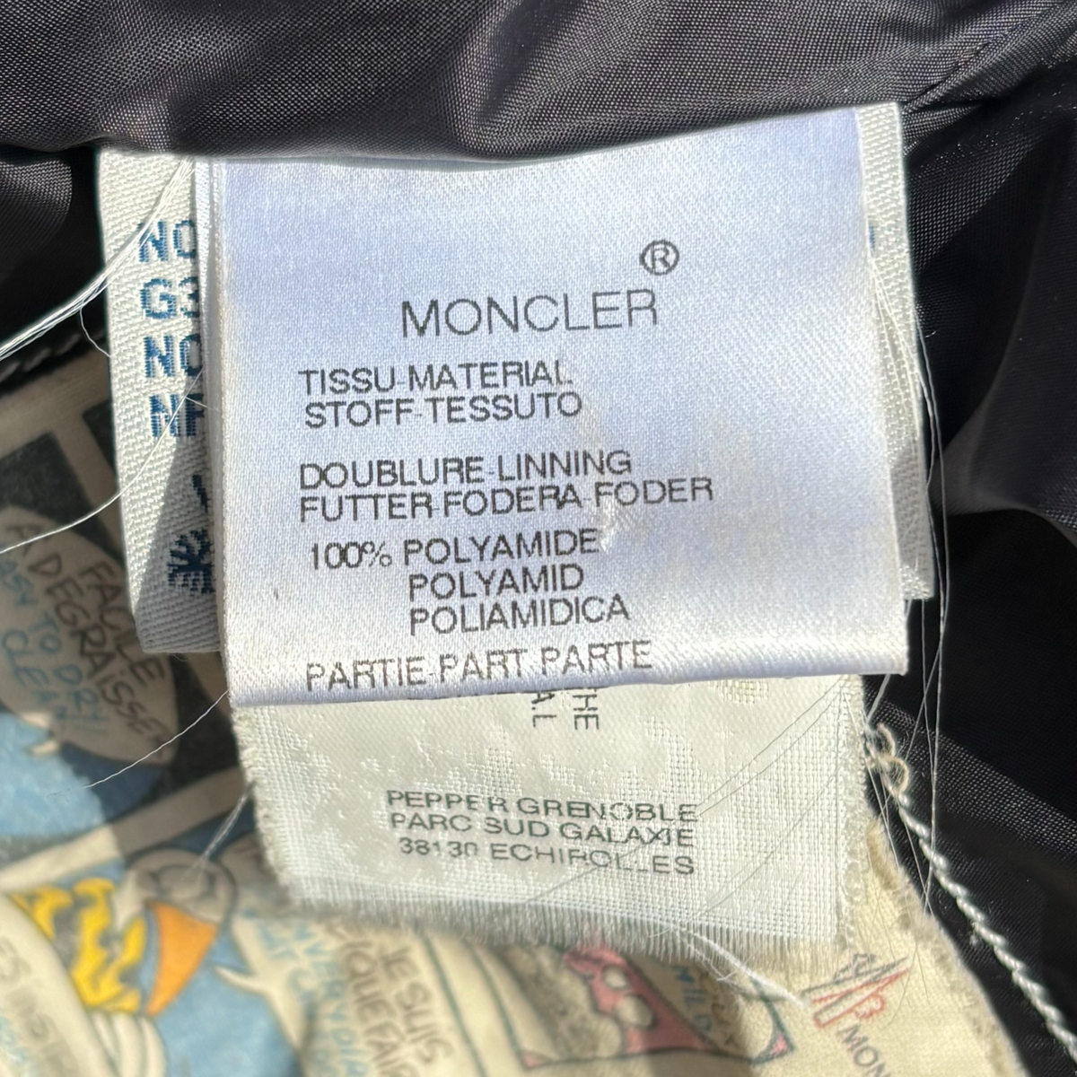 Vintage Turquoise Moncler Badia Puffer Jacket