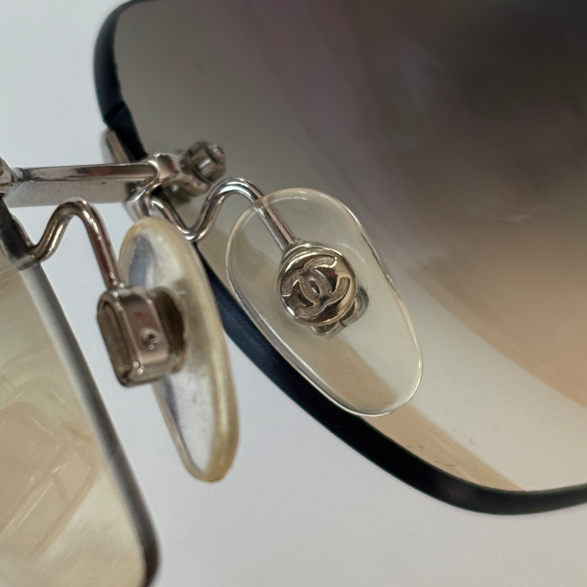 Vintage Blue Chanel Rhinestone Sunglasses