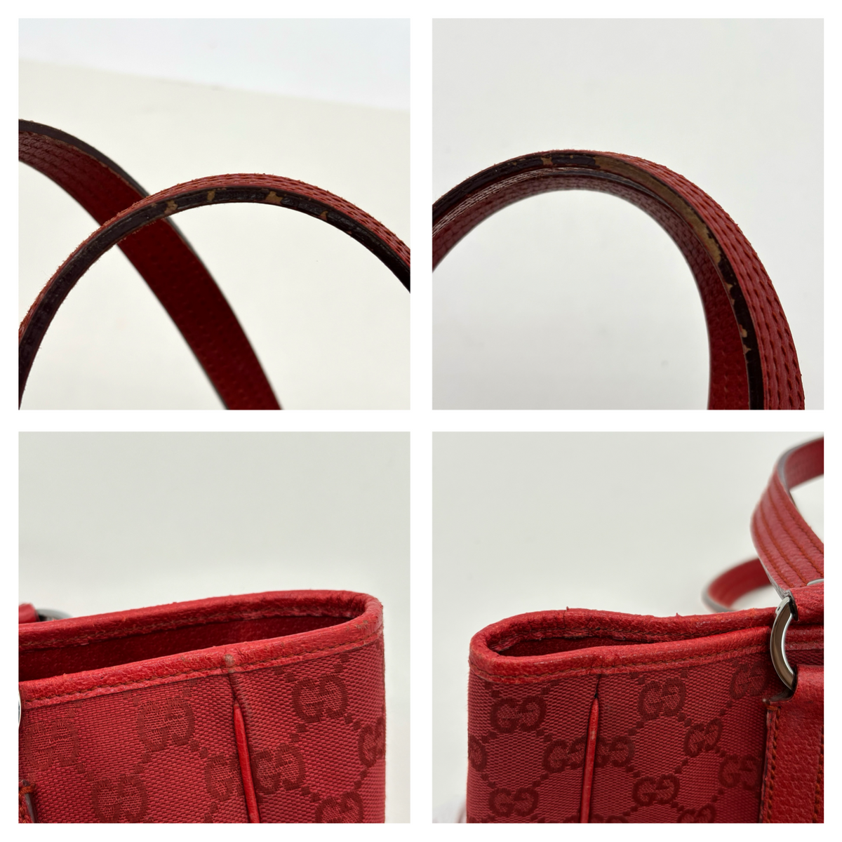Vintage Red Gucci Tote Bag