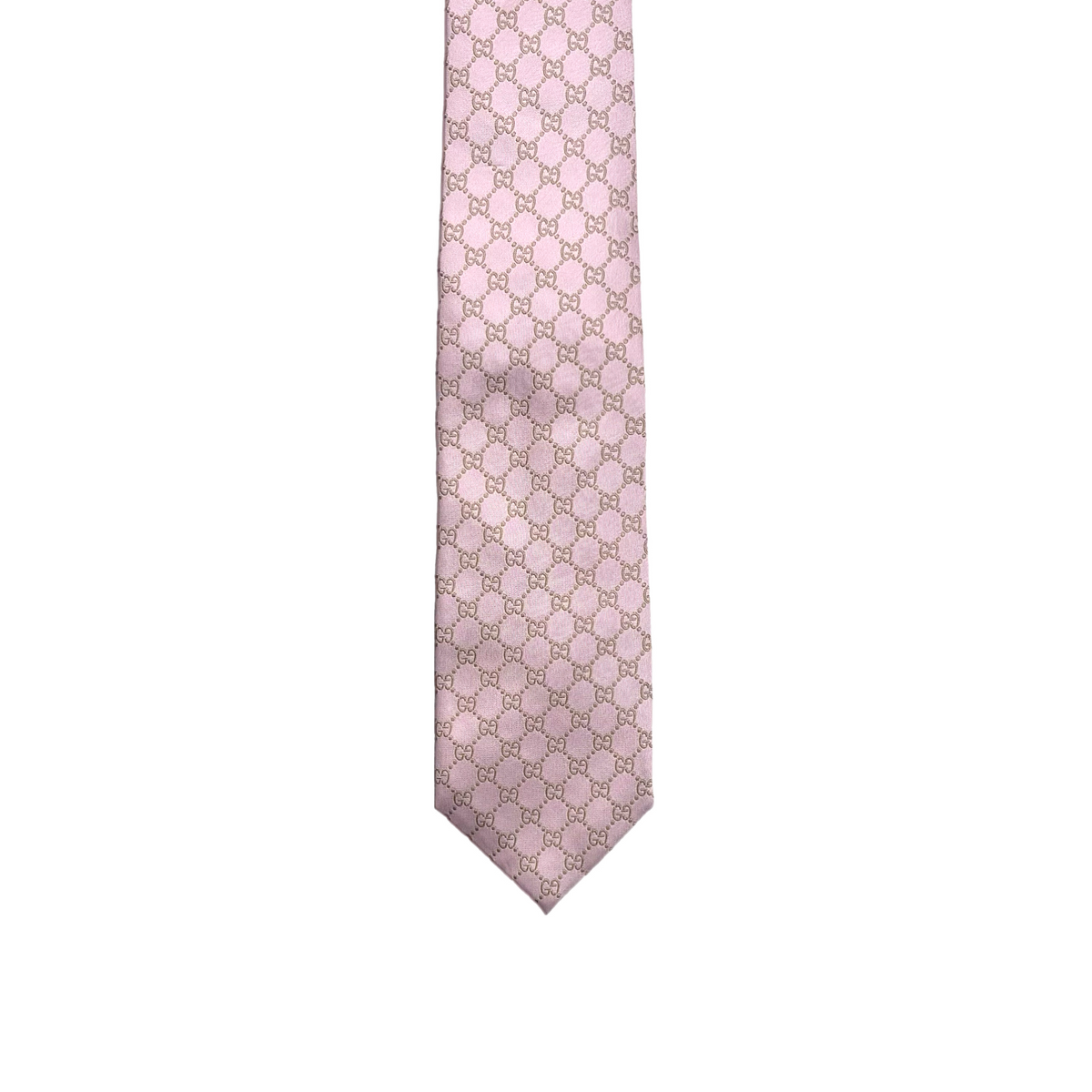 Vintage Pink Gucci Monogram Tie