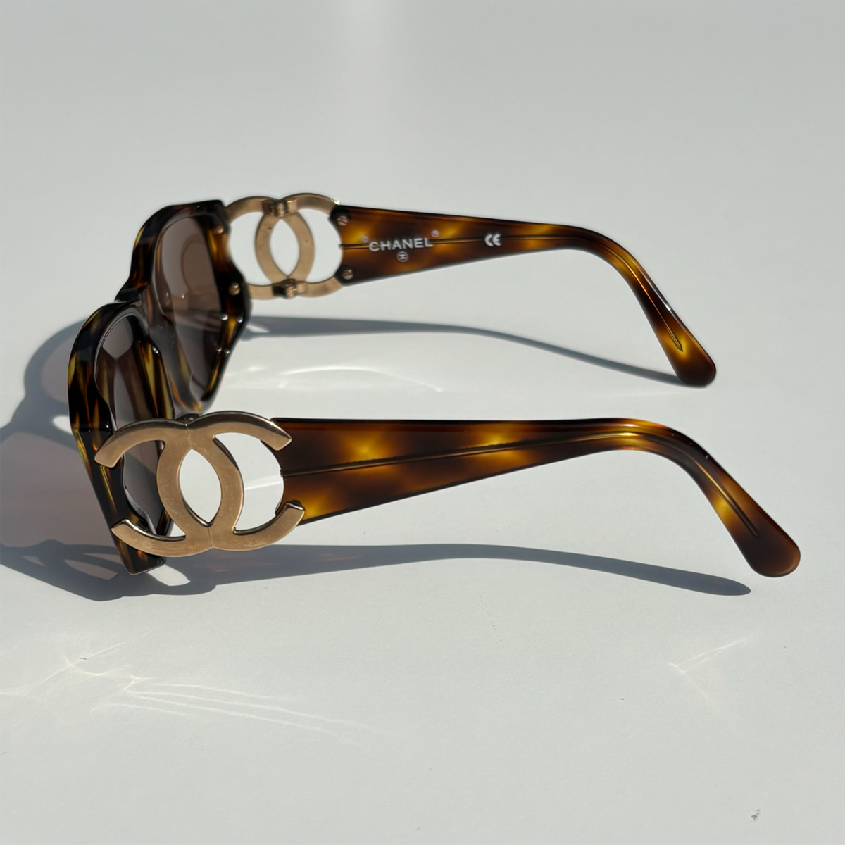 Vintage Brown Chanel CC Sunglasses