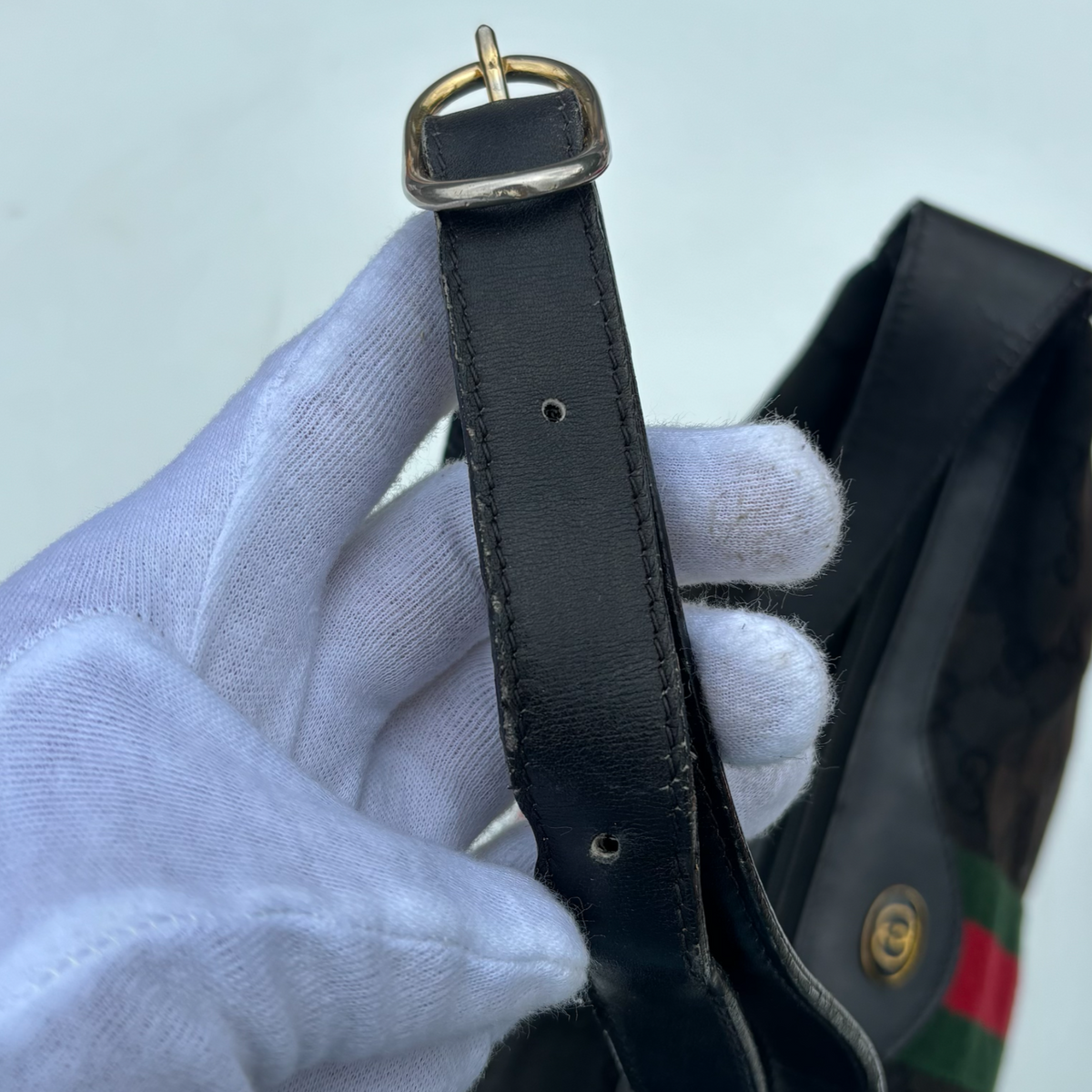 Vintage Black Gucci Ophidia Shoulder Bag